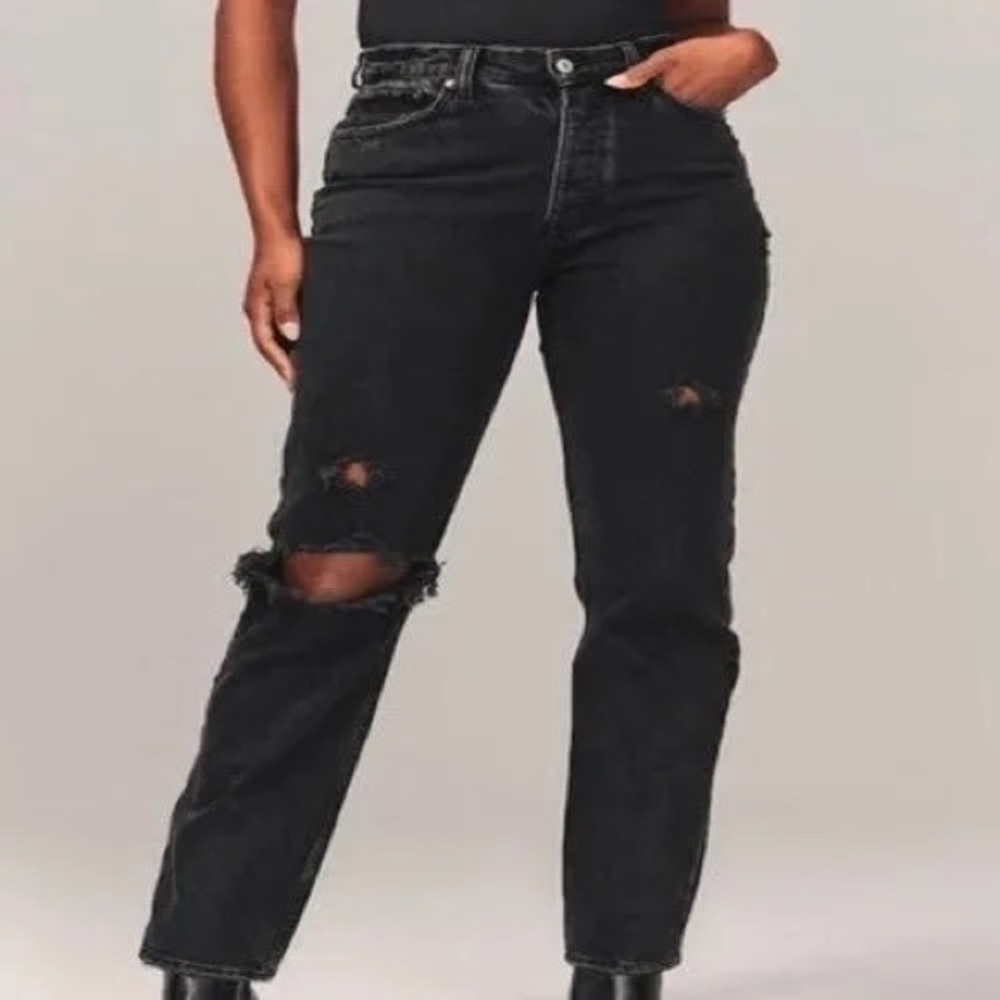 Abercrombie High Rise Dad Jeans